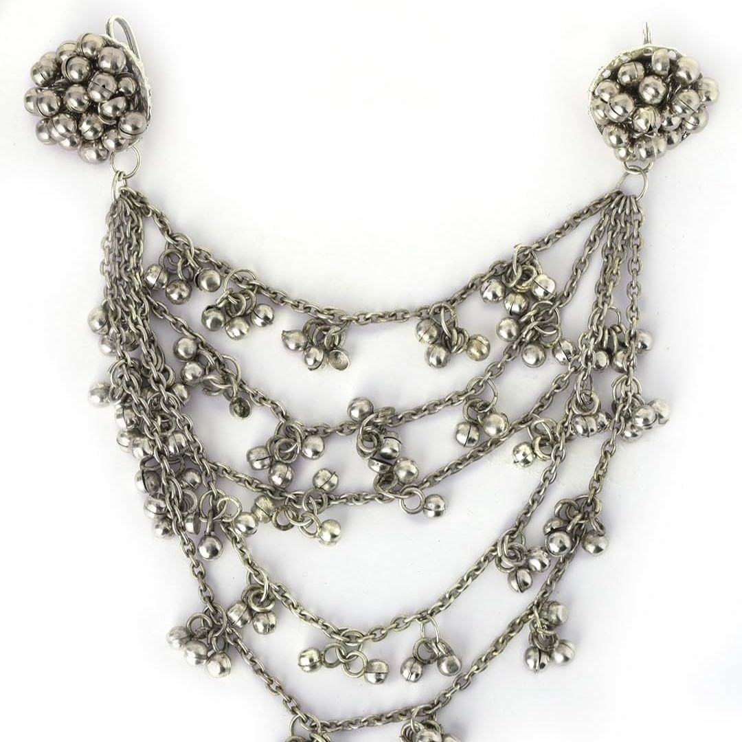 SILVER Oxidised Hair Juda Accessory