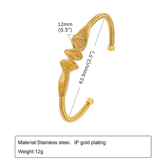 Gold Kada (Pack of 2)