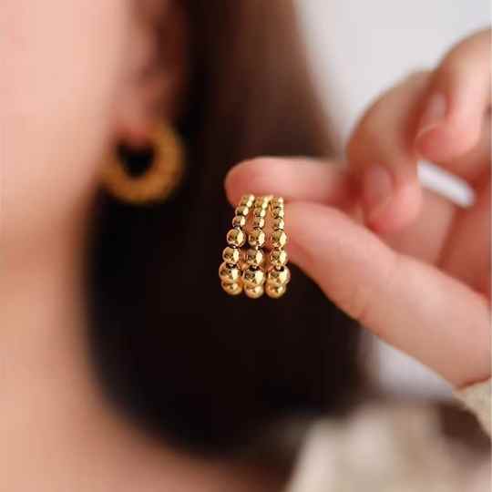 Gold Hoops Earings