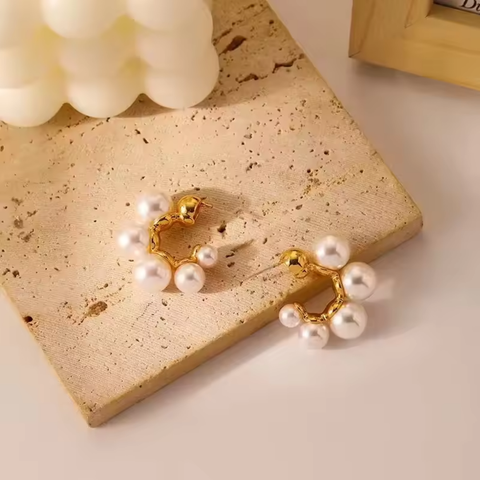 HOOP STUD EARRINGS