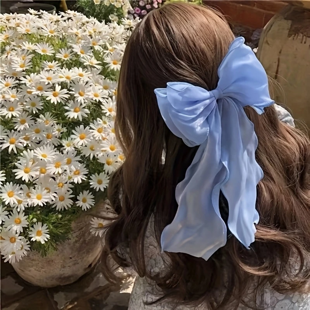 Bow ribbon hair clip