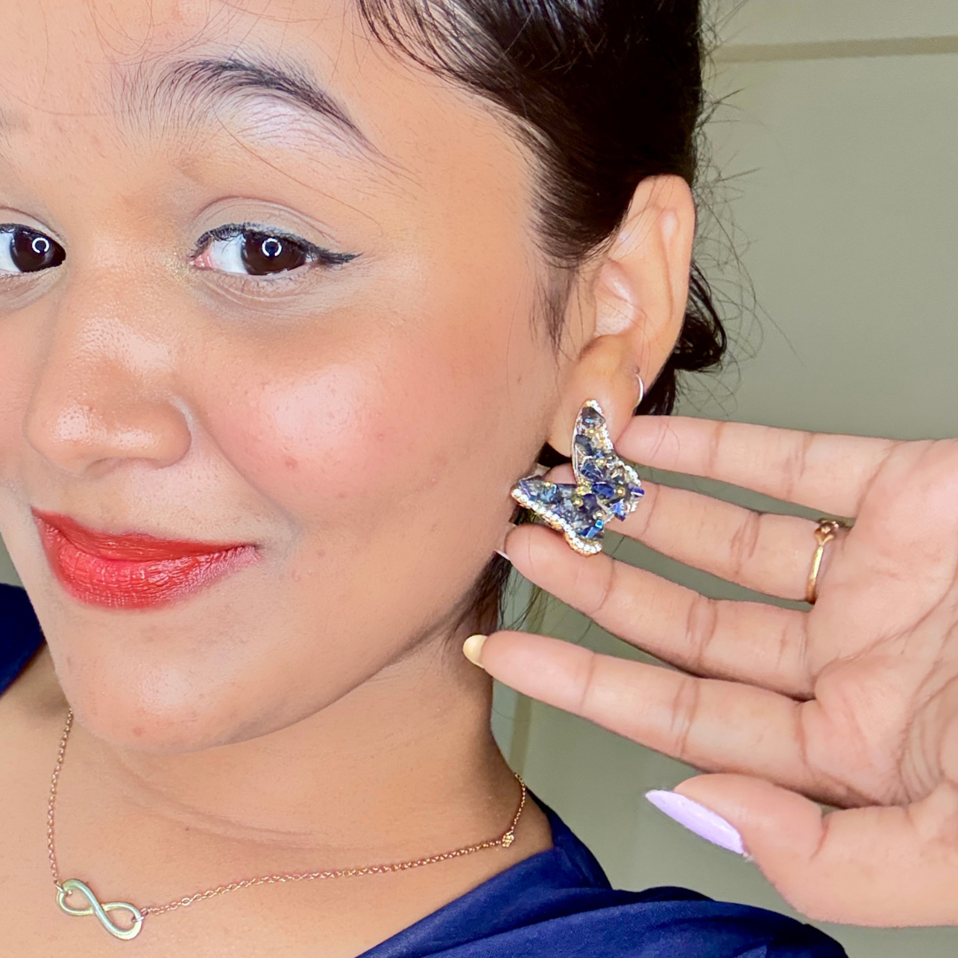 Blue Butterfly Earrings