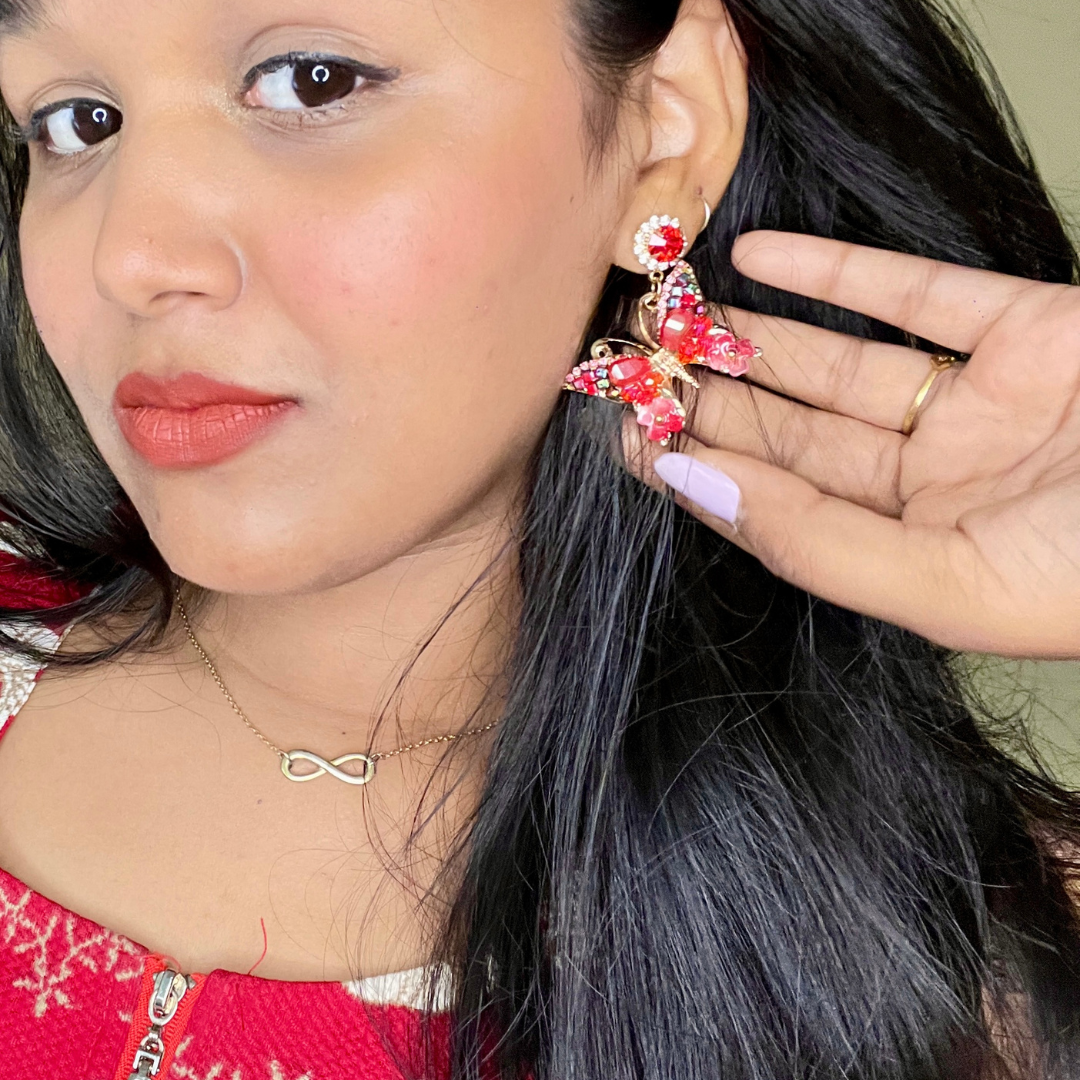 Red Butterfly Earrings
