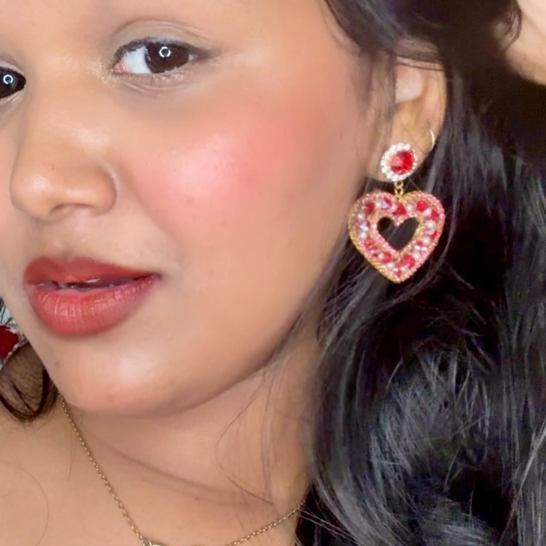 Red Heart Earrings