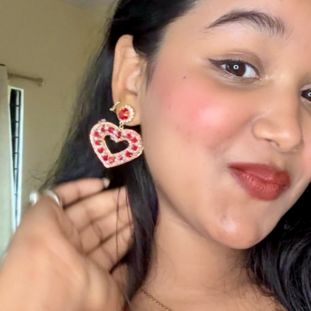 Red Heart Earrings