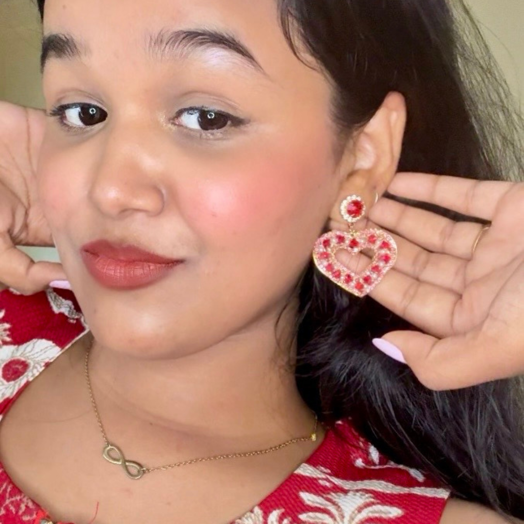 Red Heart Earrings
