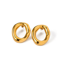 Circled Stud Earrings