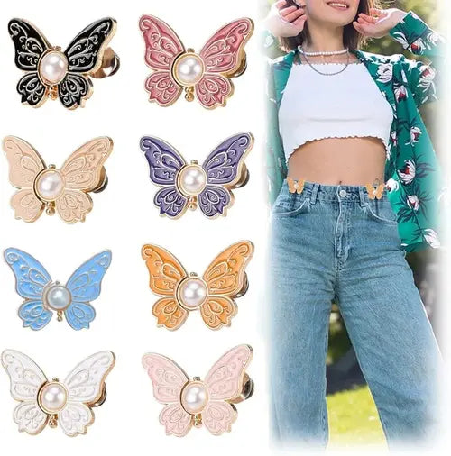 Stylish Detachable Butterfly Clips ( Pack of 10 )