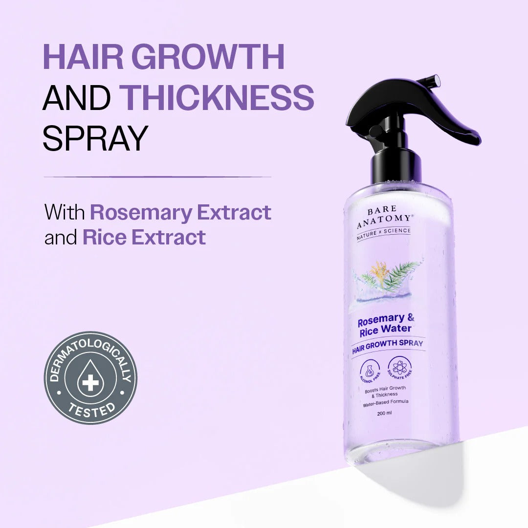 Rosemary & Rice Water Hair Growth Spray